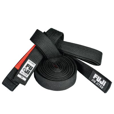 FUJI Premium Pearl Weave BJJ Belt, Jiu Jitsu Black Belt, A4