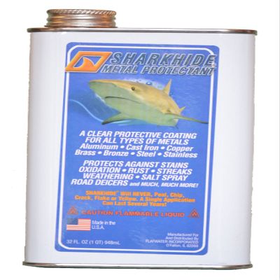 Sharkhide Metal Protectant | Aluminum, Cast Iron, Copper, Brass, Bronze, Steel | Rust, Stain, Oxidation, Streak, & Weathering Protection (32 oz (1 Quart), 8)