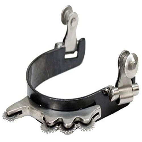 Showman Blued Steel Humane Rowel Bumper Spurs