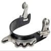 Showman Blued Steel Humane Rowel Bumper Spurs view 1