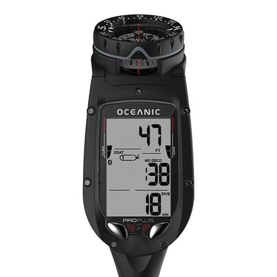 OCEANIC Pro Plus 4.0 Dive Computer | Large Display, Easy to Read | Includes Compass | Connect to DiverLog+ App on Your Smartphone | Optional Quick Disconnect Attachment | Console NH