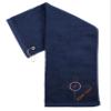 Custom Baseball Towels, Sports Towels, Personalized Baseball Towels for Teams - Bats & Ball - 10PK Navy CE6900Baseball S3 view 1