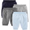 Simple Joys by Carter's Baby Boy's 4-Pack Fleece Pants Pants, Heather Grey/Navy/Light Blue, PRE view 1