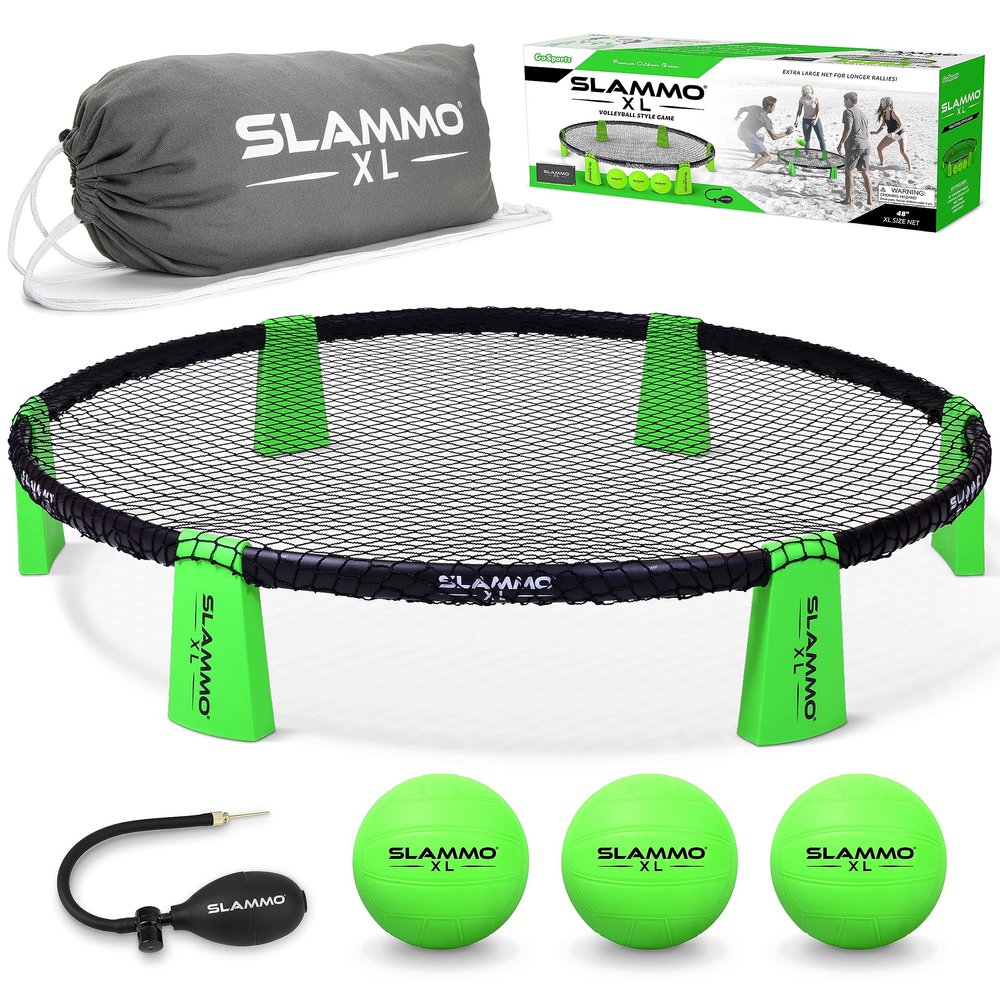 GoSports Slammo XL Game Set | Huge 48" Net | Great for Beginners, Younger Players or Group Play