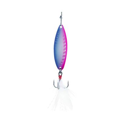 Leech Flutter Spoon, 1/4oz, Size 8, Glow Rainbow