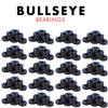 Bullseye Skateboard Bearings ABEC 7 Rated - 160 Chrome Serviceable Ball Bearings view 1