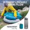Sea to Summit Aeros Ultralight Inflatable Camping and Travel Pillow, Large, Aqua view 2