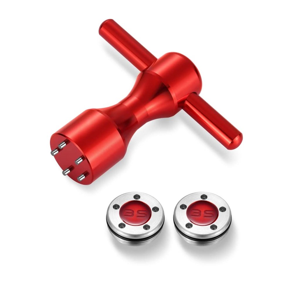 ROYMADE Golf Putter Weights 2pcs 5g/10g/15g/20g/25g/30g/35g/40g/45g with Red Wrench Kit Replace for Scotty Cameron Putters