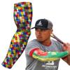 B-Driven Sports Pro-Fit Compression Arm Sleeve for Baseball, Basketball, Football - Muscle-Tendon, Bruising Reduction - Athletic, Men, Women, Youth, Kids - Autism XXS (YL) - 1 Pc view 1