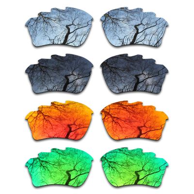 ToughAsNails Set of 4 Polarized Replacement Lenses for Oakley Half Jacket XLJ Vented Pack-BSFE2