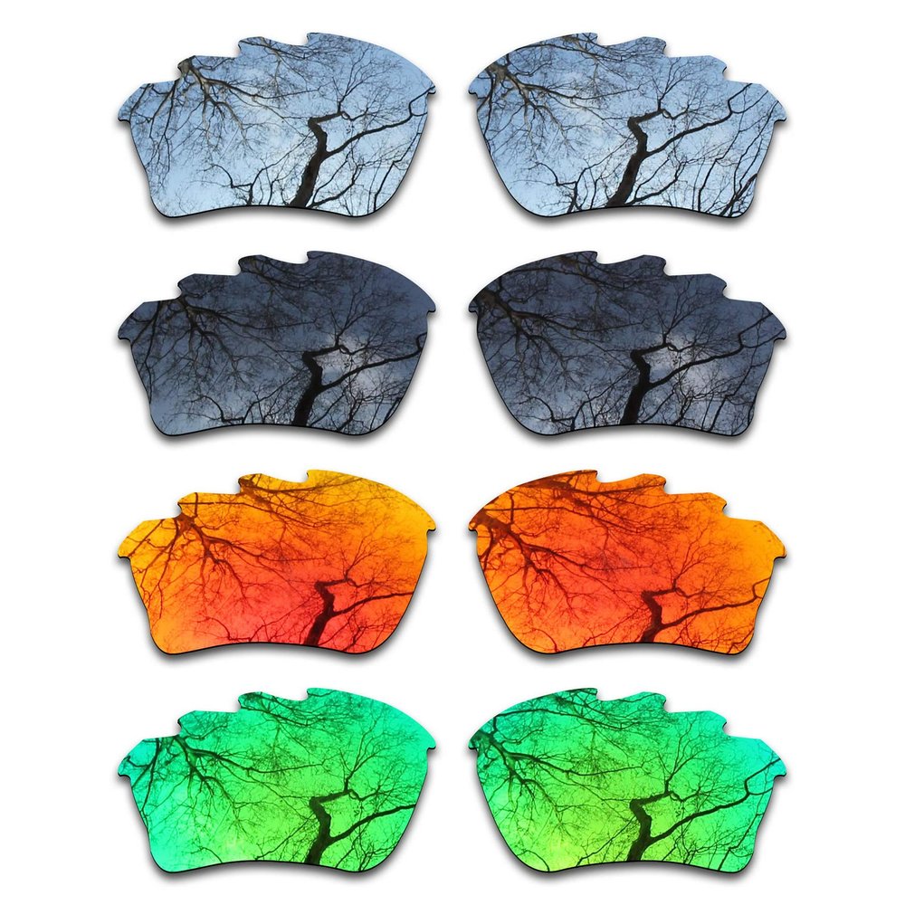 ToughAsNails Set of 4 Polarized Replacement Lenses for Oakley Half Jacket XLJ Vented Pack-BSFE2