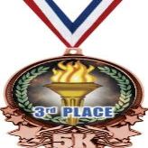 5K Medals, 3" 3rd Place Race Medal, Great 5K Running Medal Awards Bronze 50 Pack Prime