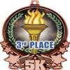 5K Medals, 3" 3rd Place Race Medal, Great 5K Running Medal Awards Bronze 50 Pack Prime view 2
