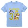 Rubble Paw Patrol 3rd Birthday Shirt - Fun Gift for 3 Year Old Boy - Toddler Digging Theme Party T-Shirt California Blue view 1