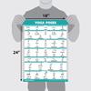 Palace Learning QuickFit Yoga Position Exercise Poster - Yoga Asana Poses Chart - Laminated, 18" x 24" view 3