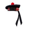 AAR Men's Scottish Glengarry Balmoral Kilt Hats Diced & Plain 100% Wool Piper (Diced Black Balmoral 62cm (7 3/4)) view 1