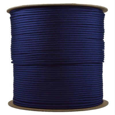 Acid Midnight Blue Mil-Spec Commercial Grade 550lb Type III Nylon Paracord - 1000 Foot Spool