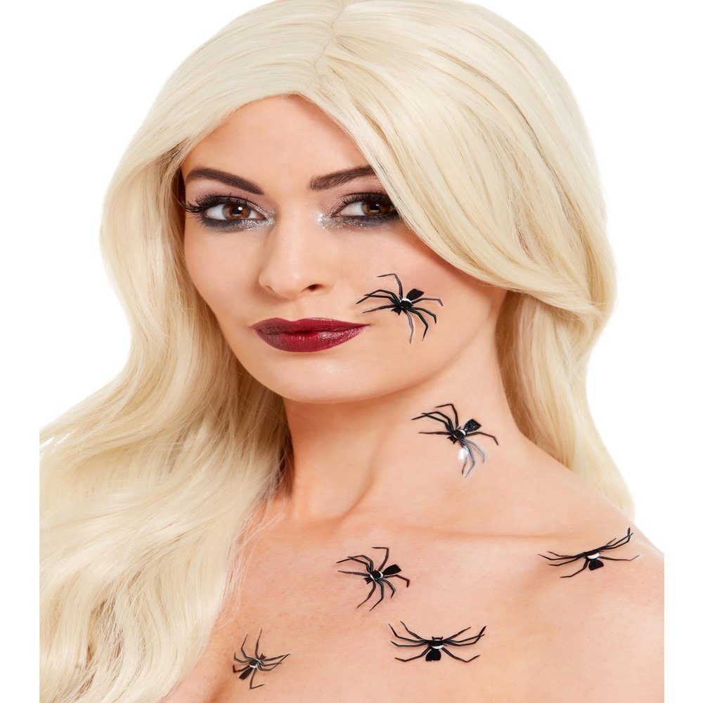 Smiffys Make-Up FX, 3D Spider Stickers