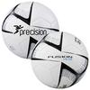 Precision Unisex-Youth 370 Fusion Lite Football, White/Black, 370gms view 3