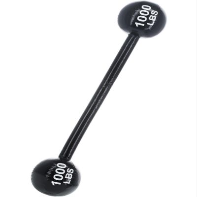 Smiffys Inflatable Dumbbell, Black 120cm/47in, Circus Fancy Dress, Comedy Dress Up Accessories