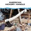 Prandi Yankee Hatchet 1.32lb Head - Hickory Handle 14.97in with Leather String - Ideal for Camping, Travel and Bushcraft - Made in Italy view 3