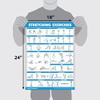 Palace Learning QUICKFIT Stretching Workout Exercise Poster - Stretch Routine (Laminated, 18" x 24") view 3