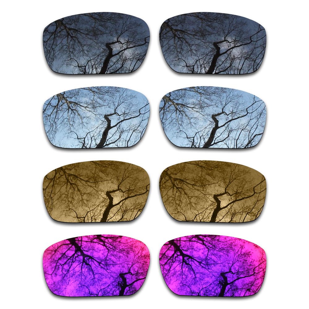 Set of 4 Polarized Replacement Lenses for Oakley Badman Pack-BSBM3