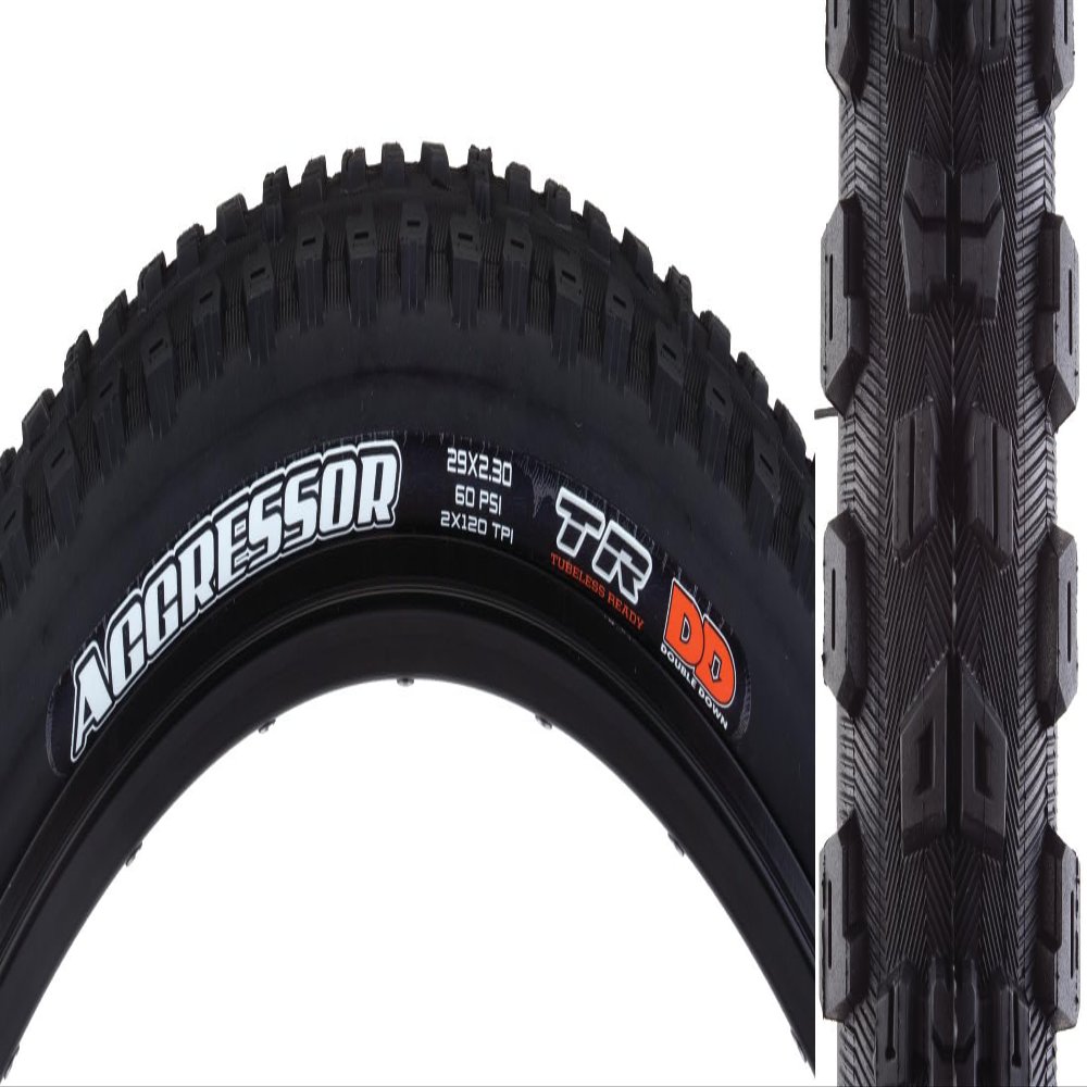 Maxxis Aggressor Tire - 29 x 2.3, Tubeless, Folding, Black, Dual, DD