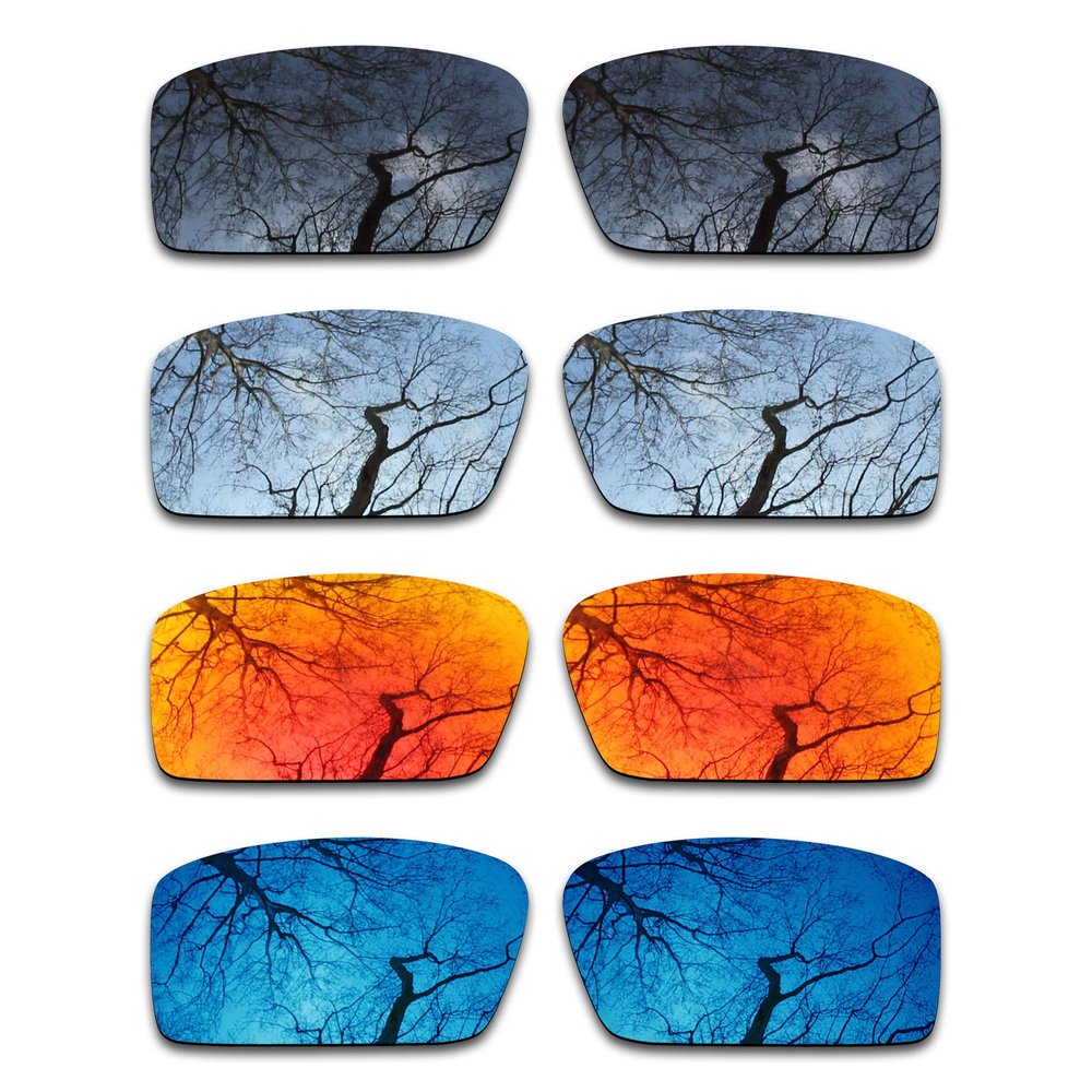 Set of 4 Polarized Replacement Lenses for Oakley Twitch Pack-BSFM4