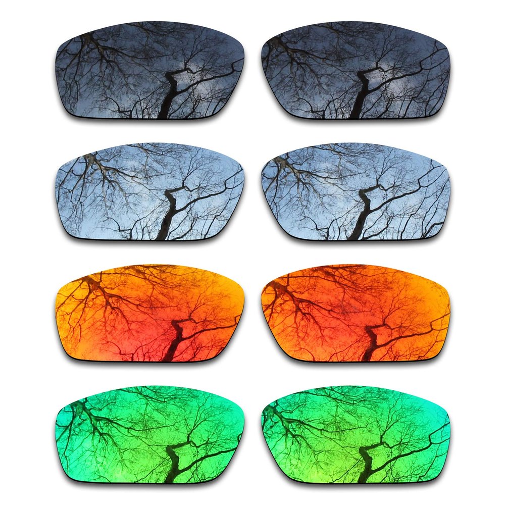 Set of 4 Polarized Replacement Lenses for Oakley Splinter Pack-BSFE2