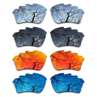 ToughAsNails Set of 4 Polarized Replacement Lenses for Oakley Half Jacket XLJ Vented Pack-BSFM4