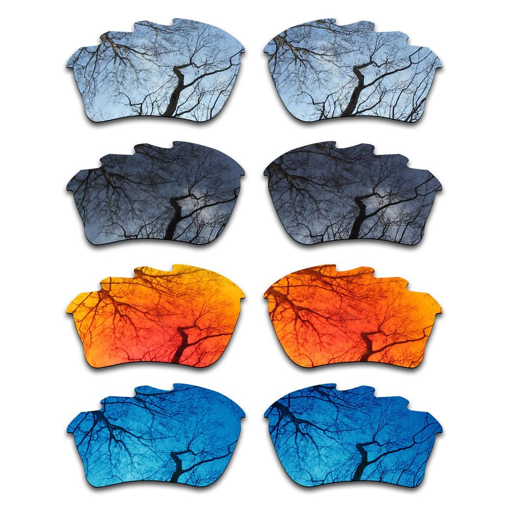 ToughAsNails Set of 4 Polarized Replacement Lenses for Oakley Half Jacket XLJ Vented Pack-BSFM4