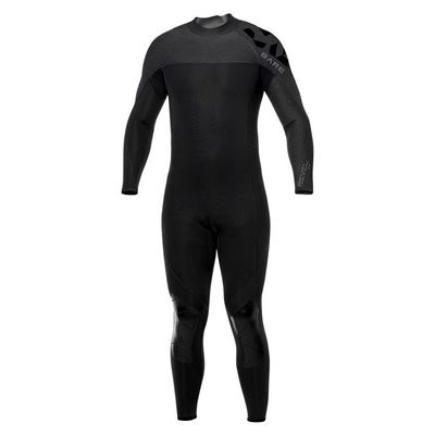 BARE 3/2MM Revel Men's Full Wetsuit | Combines Comfort and Flexibility | Made from a Blend of Neoprene and Laminate | Designed for All Watersports Including Scuba Diving and Snorkeling | Grey - ML