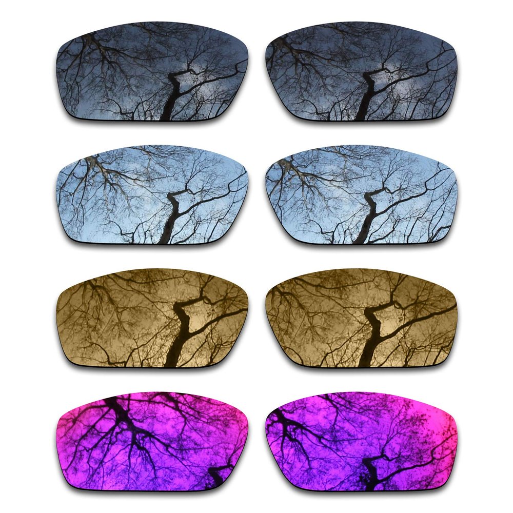 Set of 4 Polarized Replacement Lenses for Oakley Splinter Pack-BSBM3