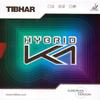 Tibhar Hybrid K1 European Version Table Tennis and Ping Pong Rubber - Max Red view 1