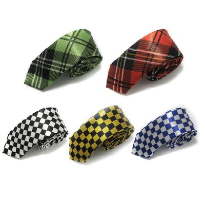 5 Packs Men's Ties Slim Stripe Dot Necktie Microfiber Ties (A2)
