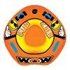 WOW Sports Fun 2Ber Inflatable Towable Tube - Included 12V DC Pump & 1K 60' Tow Rope - Classic 1-Person Design - Perfect Boating Accessory view 1