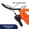 WOW Sports Electric Air Pump for inflatables, Easy Inflate Deflate, 12V DC Car Connector view 3