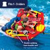 WOW Sports Take Control of the Ride 1 or 2 Person Inflatable Steerable Tube For Boating, 19-1090 view 2