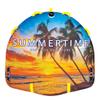 WOW Sports - Summer Time Soft Top Deck Tube - 2 person Inflatable Boating Accessory - Fits Kids & Adults view 1