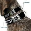 Dog Collar Seatbelt Buckle The Mountains are Calling and I Must Go Mountains Outline3 16 to 23 Inches 1.5 Inch Wide view 2