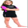 Cressi Med X 2.5 mm Junior Short Sleeves Short Wetsuits, Black/Pink, L view 1