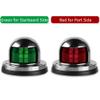 Acelane One Pair LED Navigation Lights Red and Green Lights Marine Sailing Signal Lights Stainless Steel 12V Bow Side Port Starboard for Boating Fishing Yacht, Pontoons, Chandlery Boat (ACE-01) view 2
