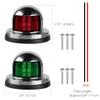 Acelane One Pair LED Navigation Lights Red and Green Lights Marine Sailing Signal Lights Stainless Steel 12V Bow Side Port Starboard for Boating Fishing Yacht, Pontoons, Chandlery Boat (ACE-01) view 3