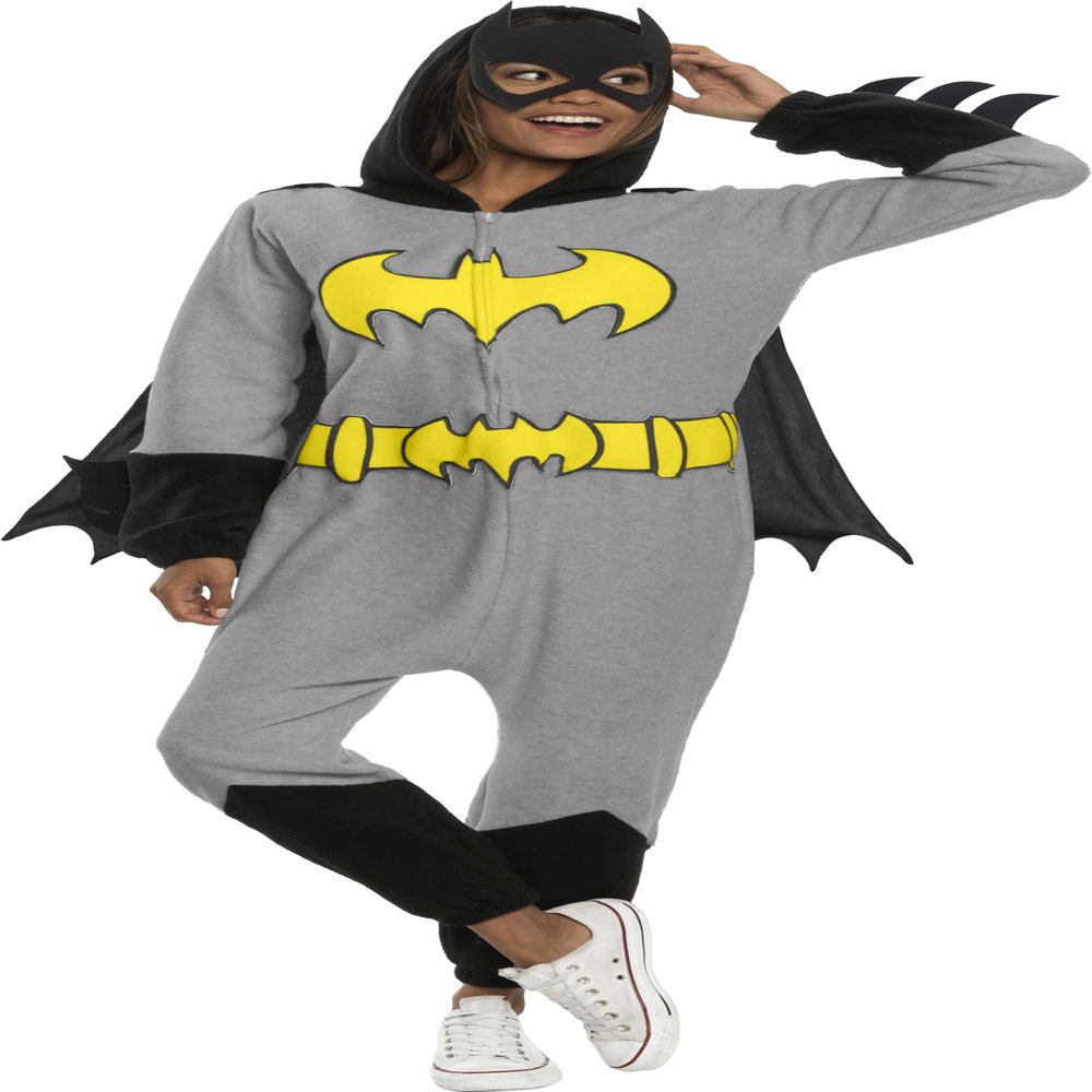 Rubies DC Comics Superheroes: Batgirl Hooded Jumpsuit with Cape for Adults, Women's Medium