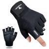 ATERCEL Workout Gloves for Men and Women, Exercise Gloves for Weight Lifting, Cycling, Gym, Training, Breathable and Snug fit (Black, S) view 1