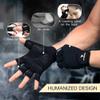 ATERCEL Workout Gloves for Men and Women, Exercise Gloves for Weight Lifting, Cycling, Gym, Training, Breathable and Snug fit (Black, S) view 2