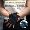 ATERCEL Workout Gloves for Men and Women, Exercise Gloves for Weight Lifting, Cycling, Gym, Training, Breathable and Snug fit (Black, S) view 3