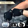 ATERCEL Workout Gloves for Men and Women, Exercise Gloves for Weight Lifting, Cycling, Gym, Training, Breathable and Snug fit (Black, S) view 4