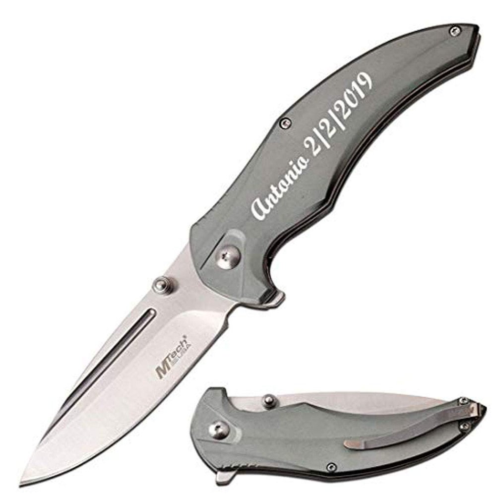 GIFTS INFINITY Free Engraving Pocket Knife (MT-1035GY)